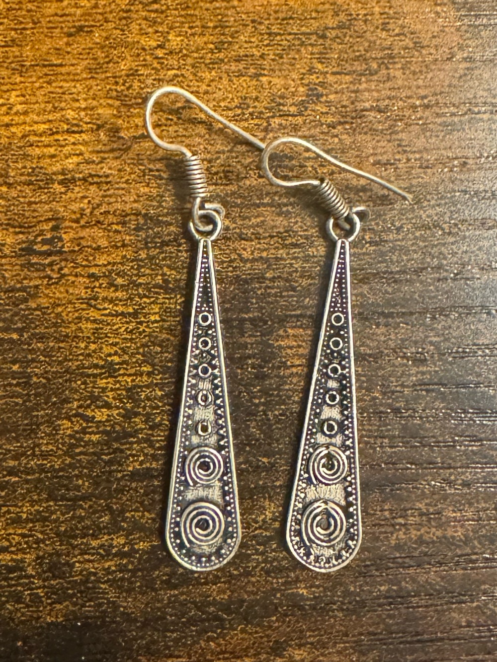 Silver-Tone Swirl Drop Earrings - Women Jewelry